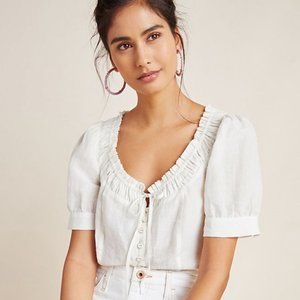 Anthropologie Maeve Winifred Blouse Sz 4